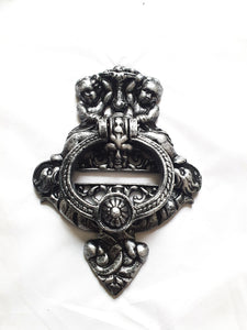 Cherub Front Door Knocker Pewter