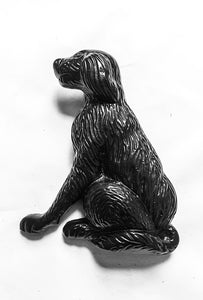 Dog Body Door Knocker Black Animal Vintage