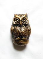 Baby Owl Door Knocker Antique Brass