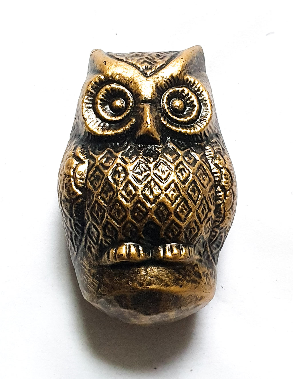 Baby Owl Door Knocker Antique Brass