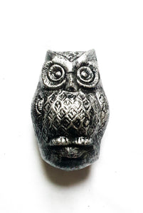 Baby Owl Door Knocker Pewter