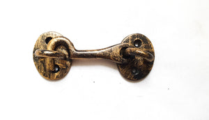 76mm Antique Brass Cabin Hook