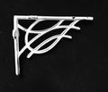 White Antique Wall Shelf Bracket Hook 6 x 5"