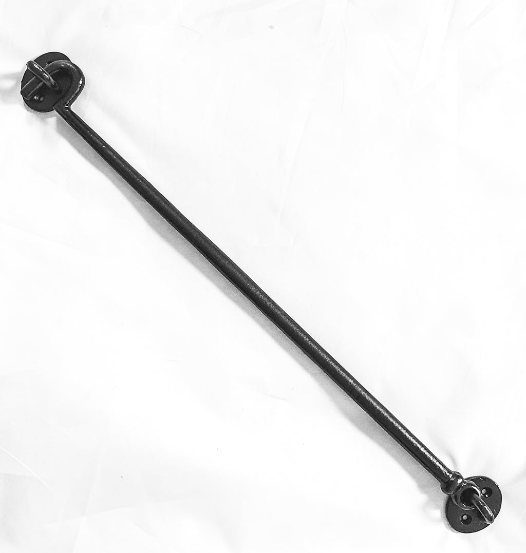 Black Cabin Hook and Eye 400mm 16"