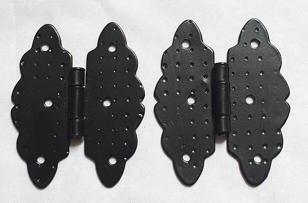 Butterfly Black Iron Door Hinge 80 x 64mm