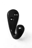 Black Coat Hook Single