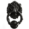Lion Head Black Door Knocker