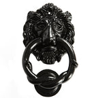 Lion Head Black Door Knocker