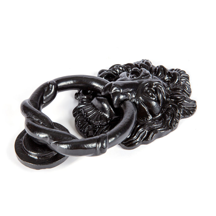 Lion Head Black Door Knocker