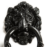 Lion Head Black Door Knocker