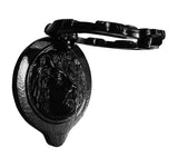 Round Cast Iron Black Lion Door Knocker