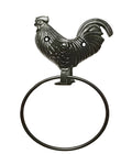 Animal Towel Ring Holder Black Iron